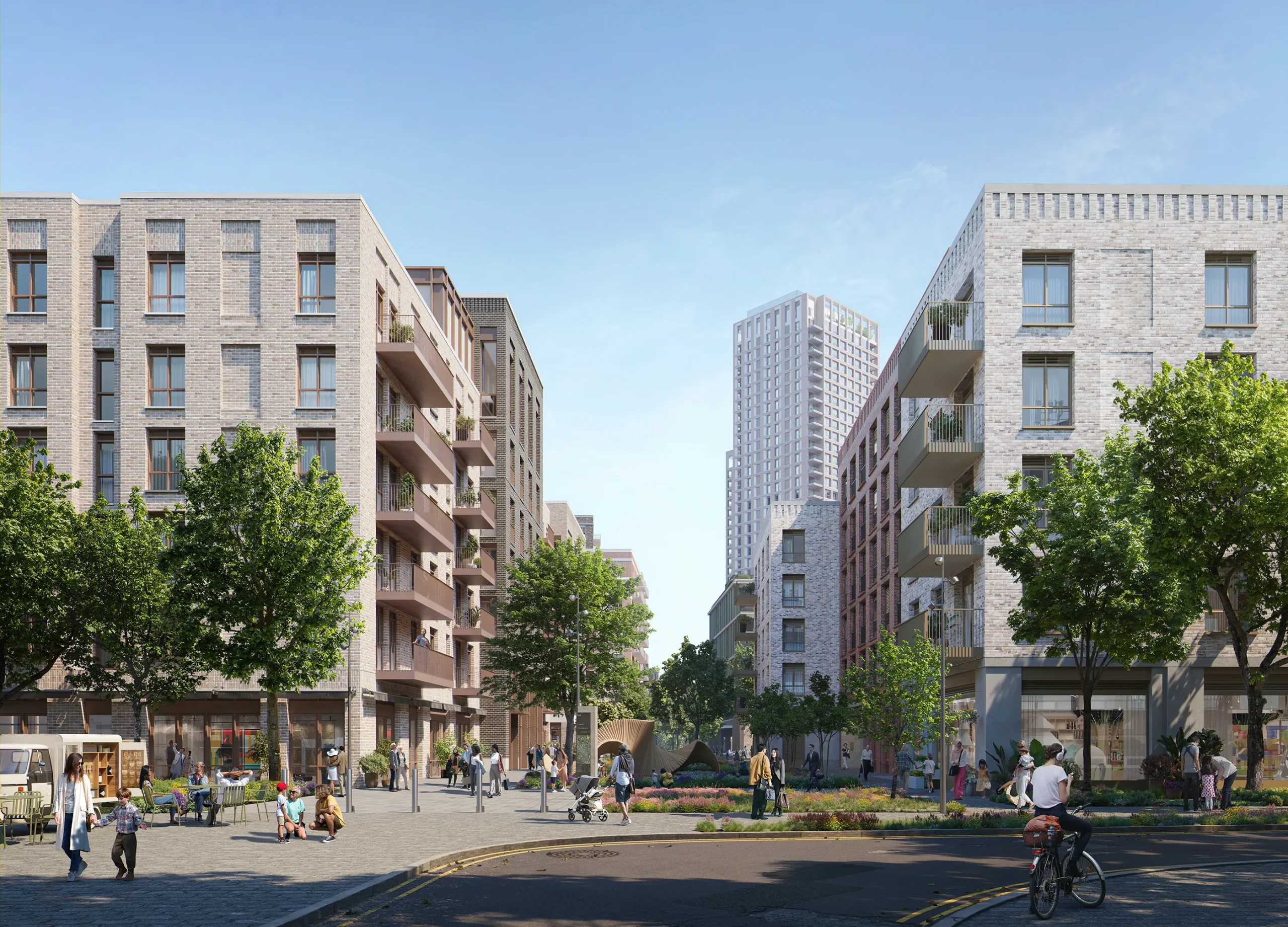3d rendering services for Residental complex in the UK
