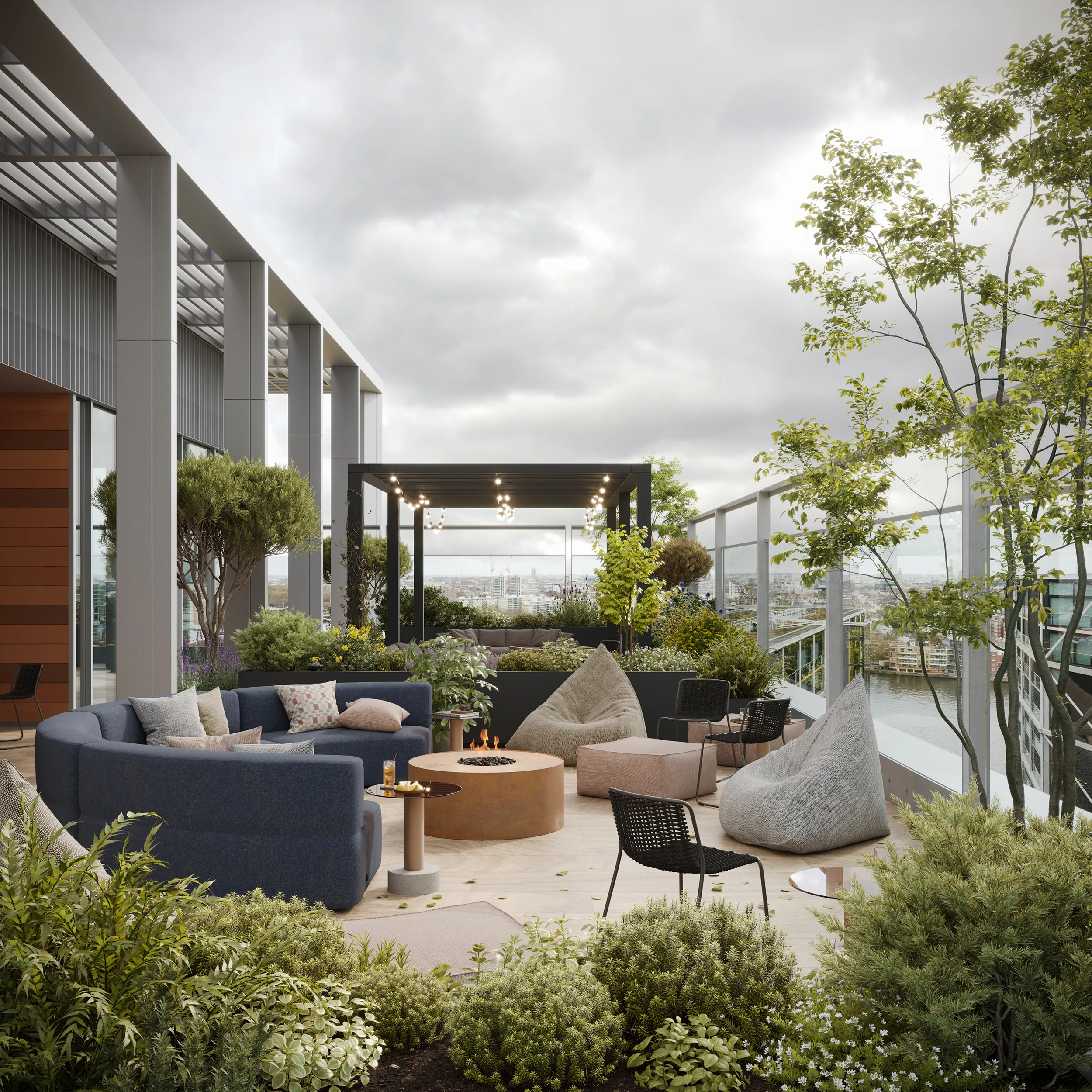 How Premium CGIs Evoke Emotion and Drive Sales in Property Marketing 3d architectural rendering of rooftop terrace in London