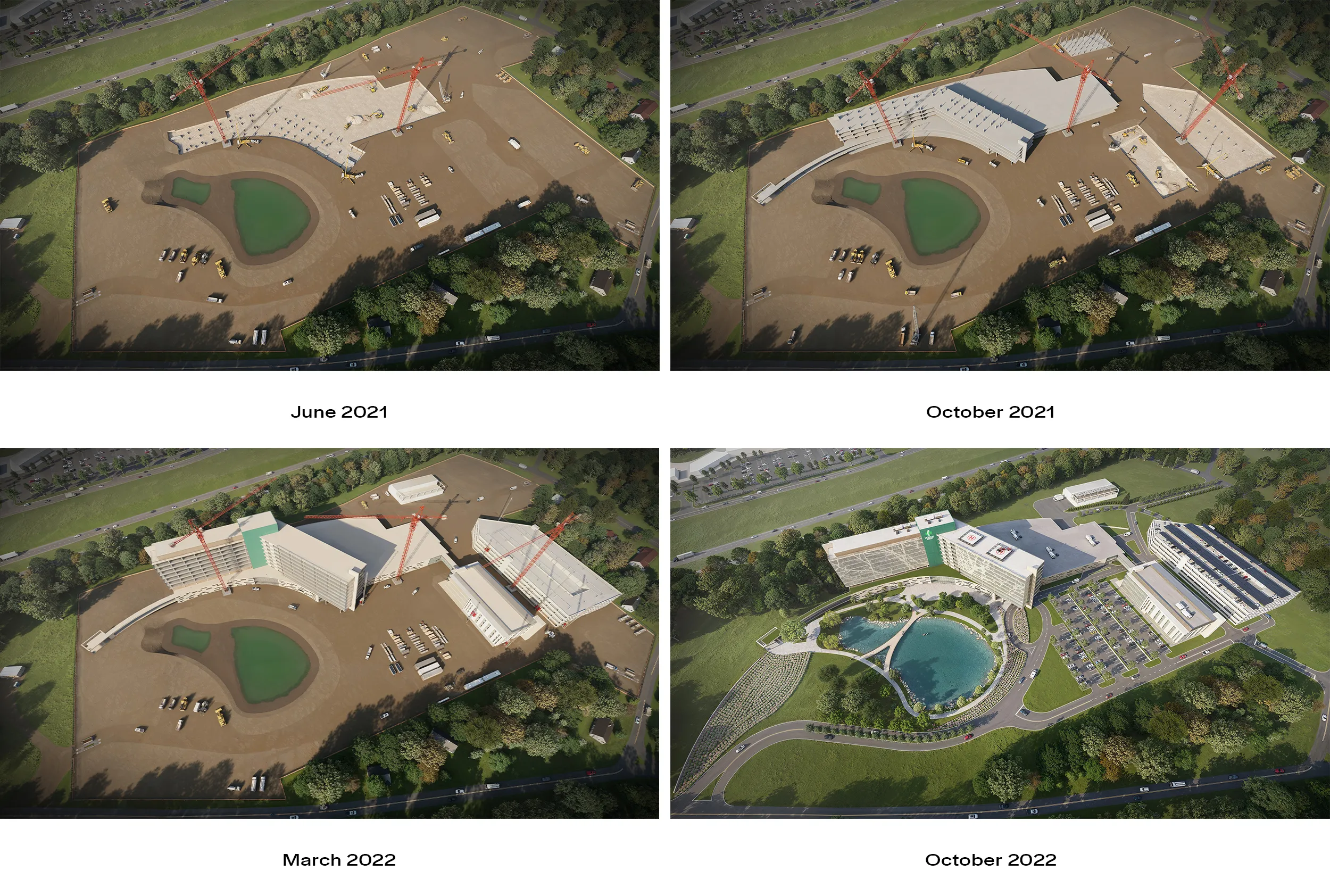 3d rendering services of the construction stages